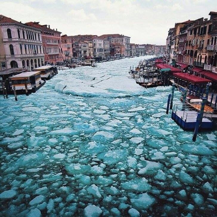 Las Temperaturas Congelantes Llegaron A Venecia Ndl Noticias