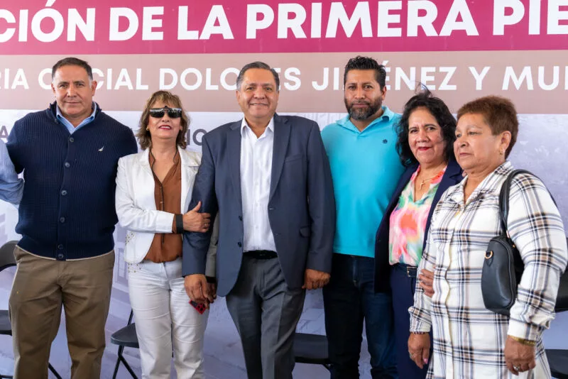 Colocan Primera Piedra de la Preparatoria Dolores Jiménez y Muro, en San Buenaventura