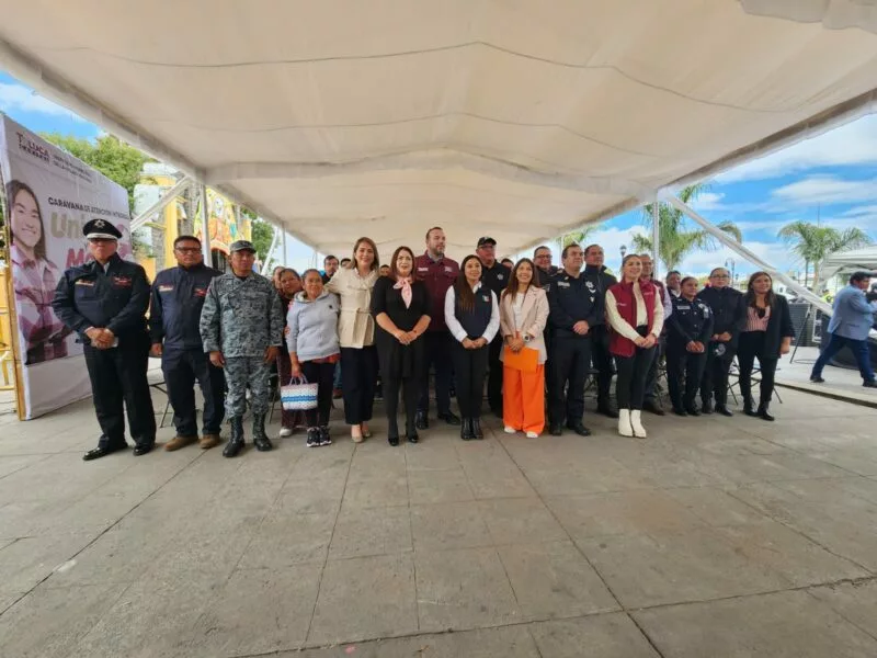 Participan habitantes de San Mateo Otzacatipan Jornada por la Paz y Caravana de Atención Integral