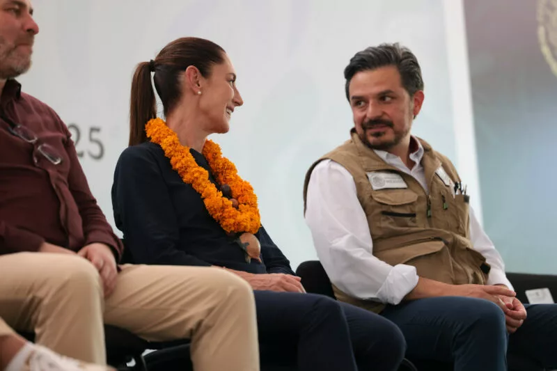 Claudia Sheinbaum Pardo, encabezó la supervisión del Hospital Comunitario del IMSS Bienestar en Aquila, Michoacán