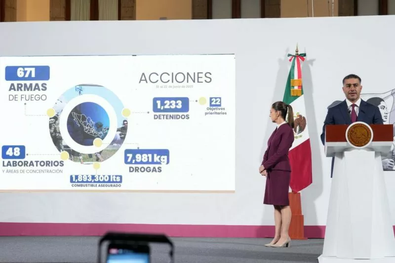 Detenciones importantes y droga confiscada son  resultados del gobierno federal en los últimos 15 días
