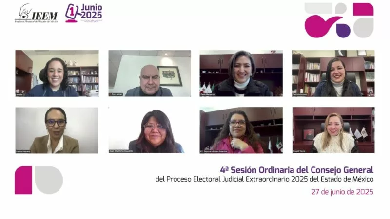 IEEM válida acuerdos correspondientes al proceso electoral 2025