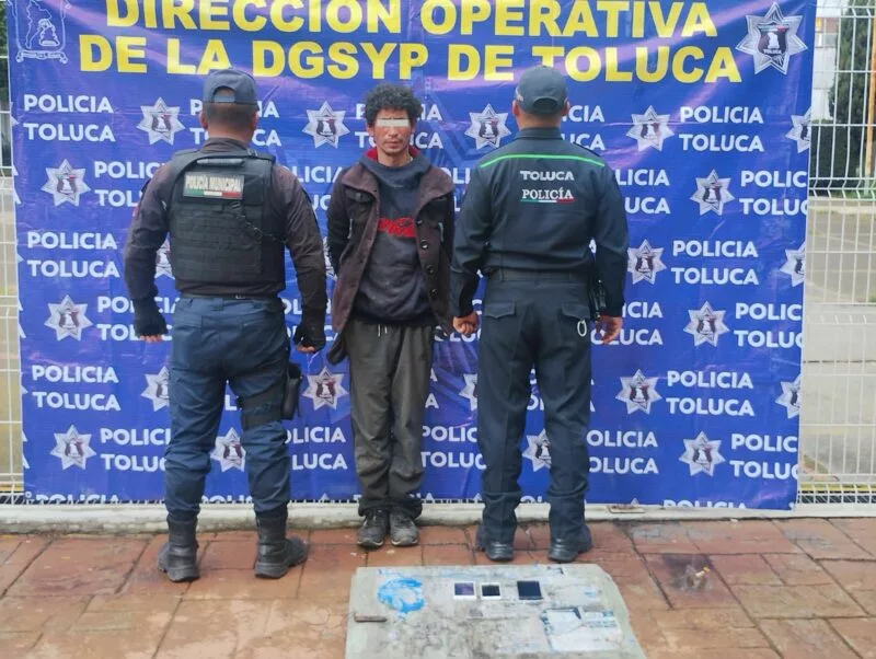 Logran en Operativos en Toluca tres detenidos y un auto recuperado