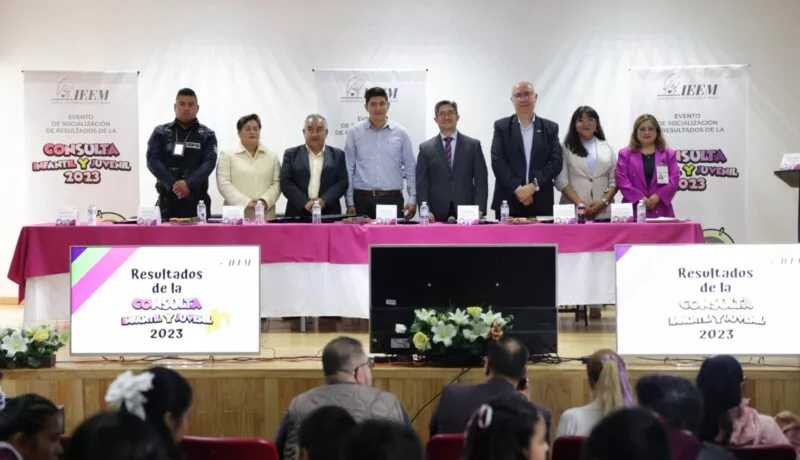 IEEM presenta en Xalatlaco resultados de la Consulta Infantil y Juvenil 2023