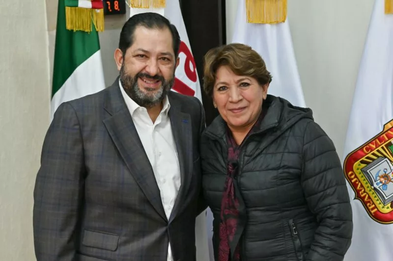 Visita gobernadora Delfina Gómez Álvarez al presidente de la Juco