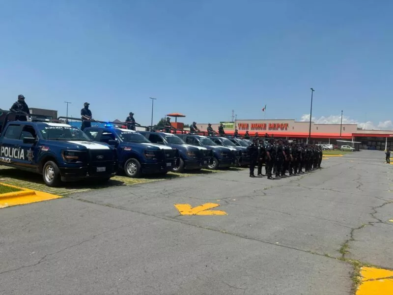 Refuerzan seguridad en Zona Norte de Toluca con Operativo Rastrillo