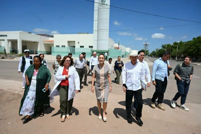 Claudia Sheinbaum inaugura el hospital IMSS Bienestar Vícam Switch