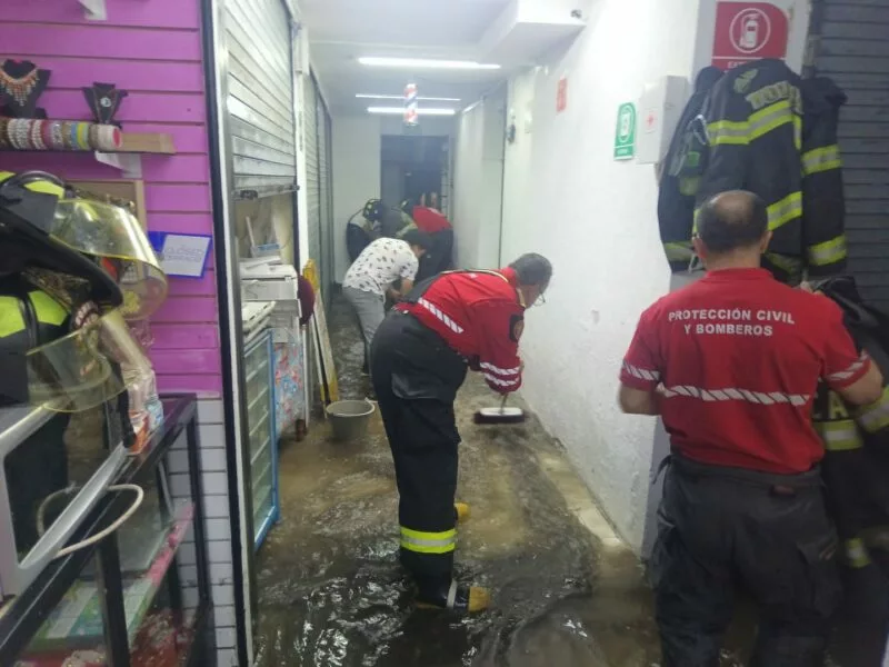 Atienden en Toluca emergencia ante fuertes lluvias