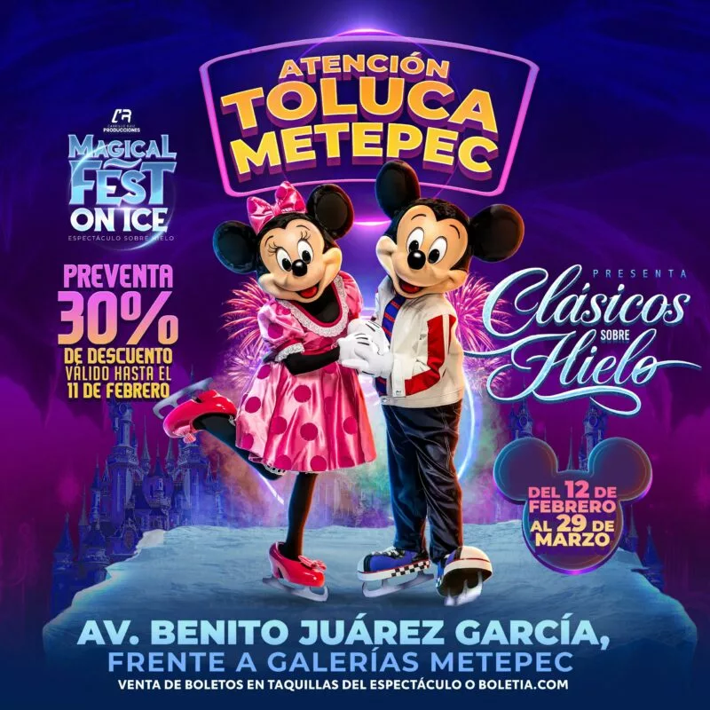 Magical Fest On Ice llega a Toluca con un espectáculo familiar sobre hielo