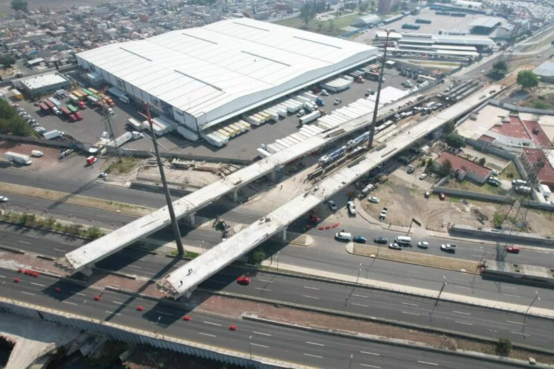 Comienza colocación de trabes del puente “La Mexiquense”; habrá cortes nocturnos a la circulación
