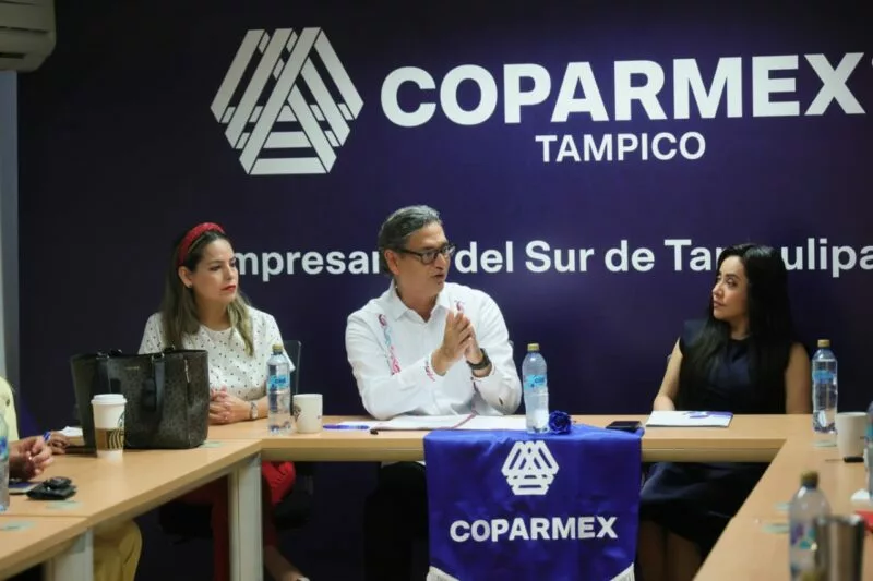 Erasmo González fortalece alianzas con Coparmex para consolidar el desarrollo turístico y urbano de Ciudad Madero