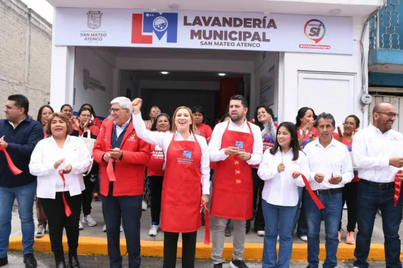 la alcaldesa Ana Muñiz Neyra inauguró la primera Lavandería Municipal