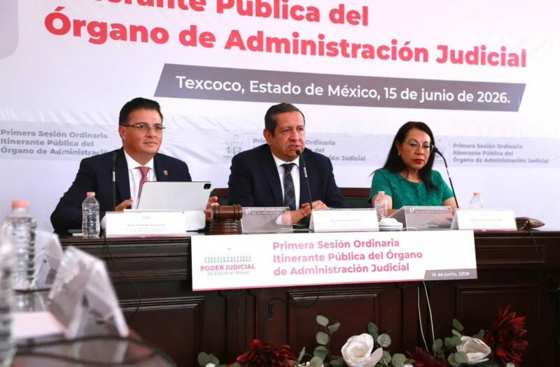 Órgano de Administración Judicial del PJEdomex realizó primera Sesión Ordinaria Pública e Itinerante