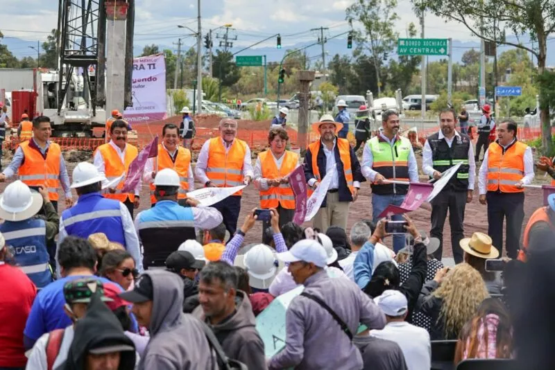 Atestiguan congresistas inicio de obras del puente Peñón-Texcoco