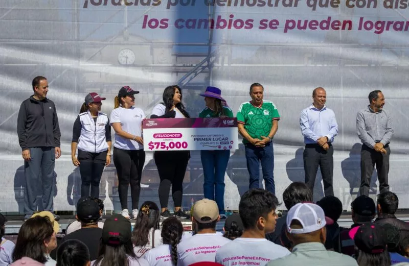 Inspira Toluca a México al restar 15 toneladas de peso con un reto histórico de salud