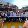 Entrega Miguel Ángel Ramírez dos calles pavimentadas e inaugura lechería Liconsa en La Bomba