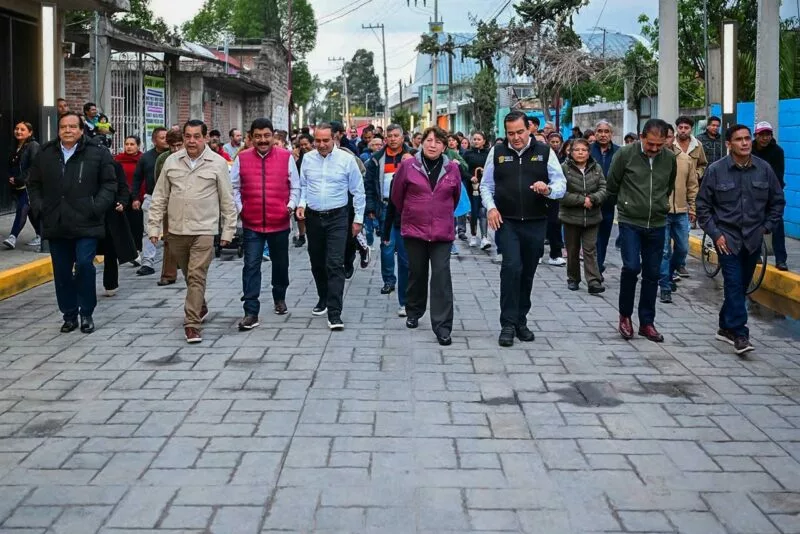 Con obras para todas las regiones del EdoMéx, Gobernadora Delfina Gómez reconstruye Circuito Independencia en Chiautla