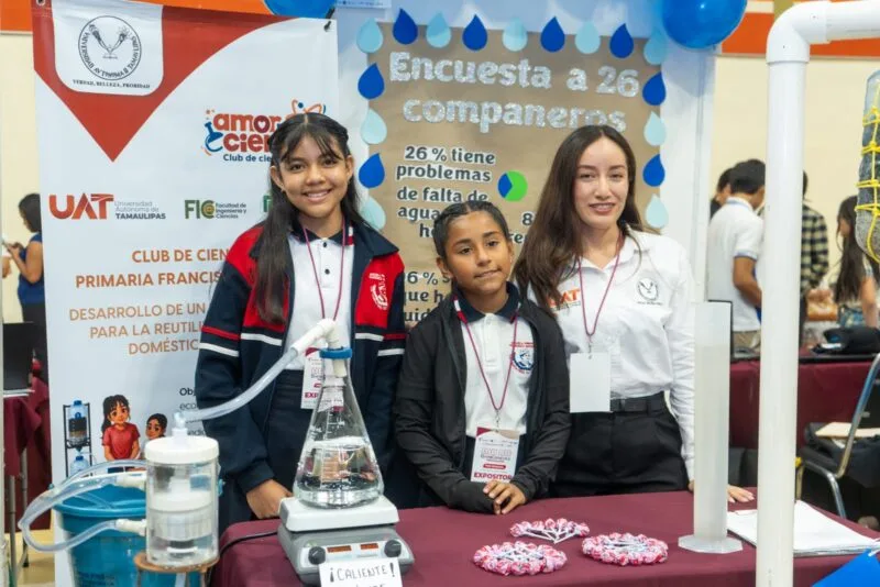 Con asesoría de la UAT alumnas de primaria crean filtro ecológico de agua